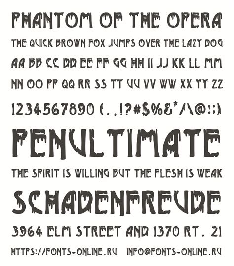 Phantom Of The Opera Font FREE Download & Similar Fonts.